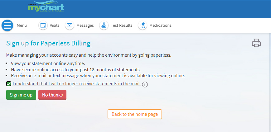 paperless billing attestation