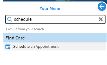 DirectSchedulingViewinMyChart